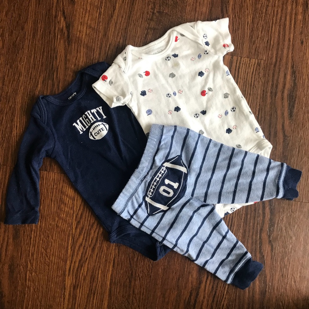 Carter’s bodysuit and pant 3pc set